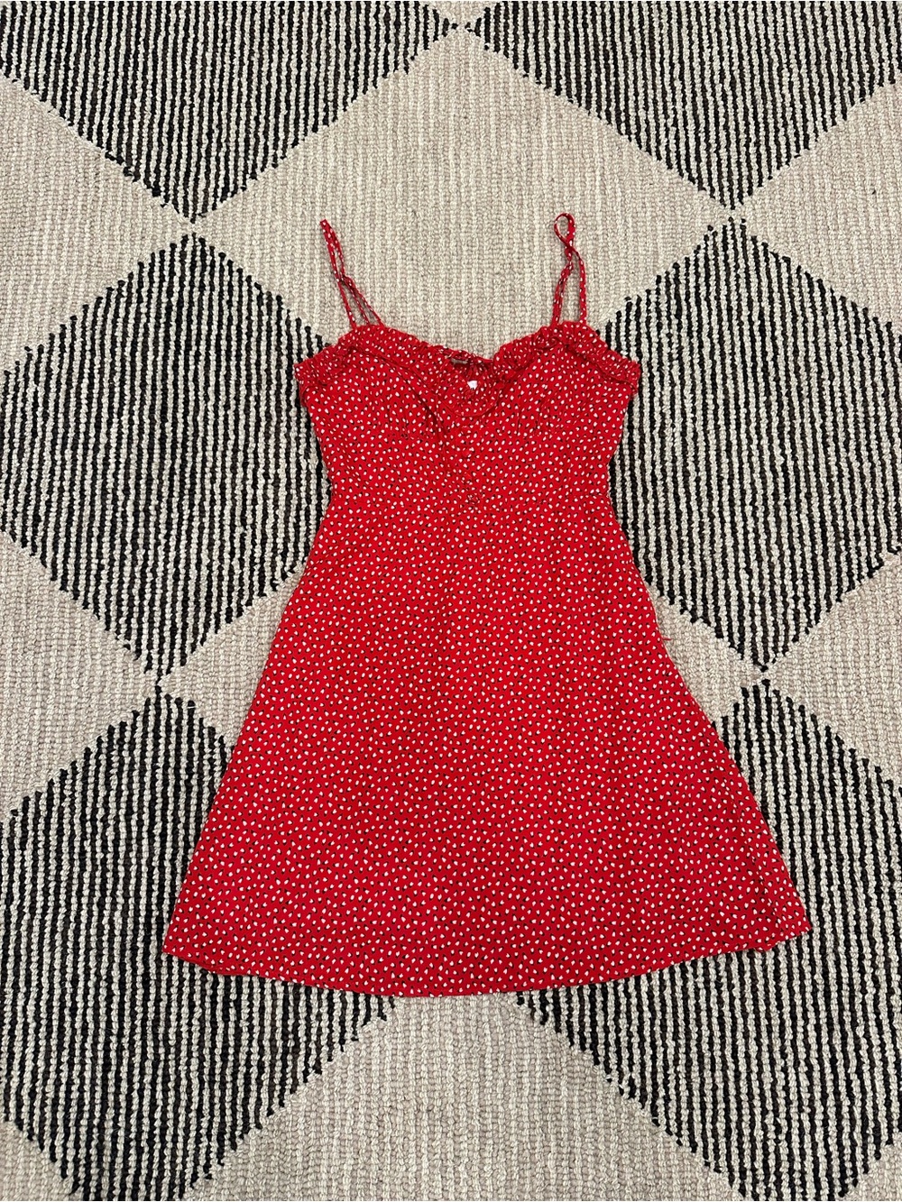 Princess Polly Red Lovebirds Mini Dress